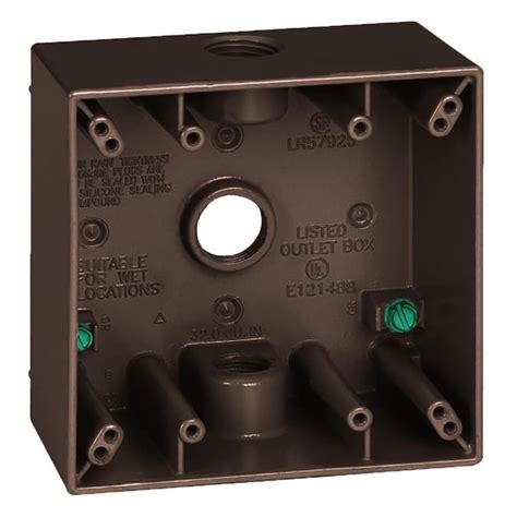 2 gang box metal|outdoor 2 gang outlet box.